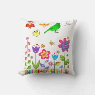 Throw Pillow Bird Kissen