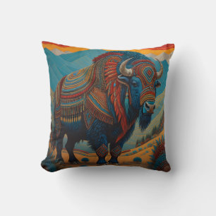 Throw Pillow Buffalo amerikanisches Design Kissen