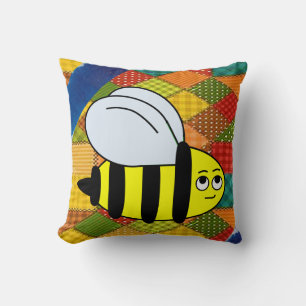 Throw Pillow Bumblebee Kissen