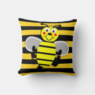 Throw Pillow Bumblebee Kissen