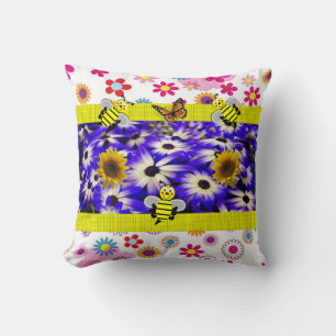 Throw Pillow Bumblebee Kissen