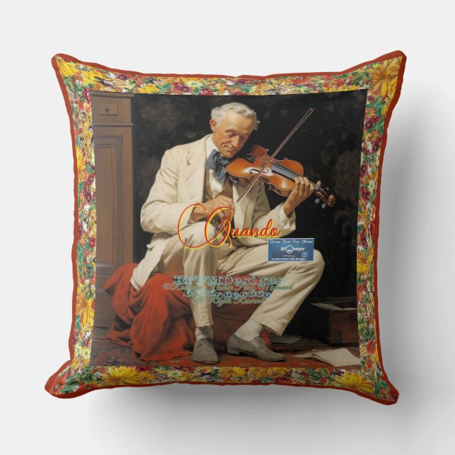 Throw Pillow Burnt Red(Quando) RFPMDesign ©️ 2024 Kissen (Vorderseite)