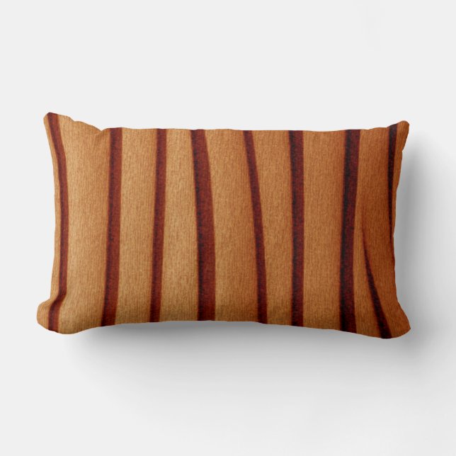 Throw Pillow Burnt Rustic Orange Lendenkissen (Vorderseite)