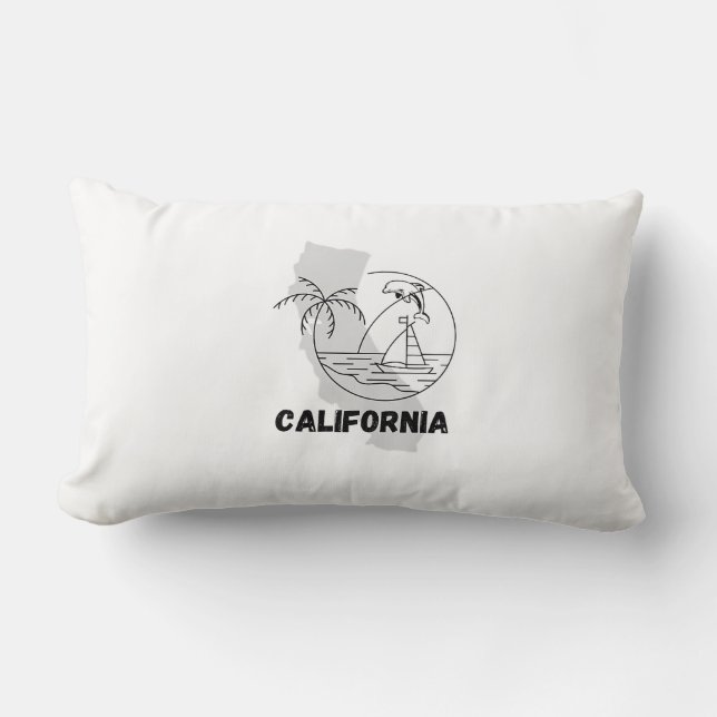 Throw Pillow California Lendenkissen (Vorderseite)