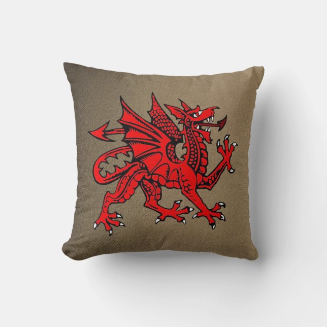 Throw Pillow Dragon Kissen (Vorderseite)