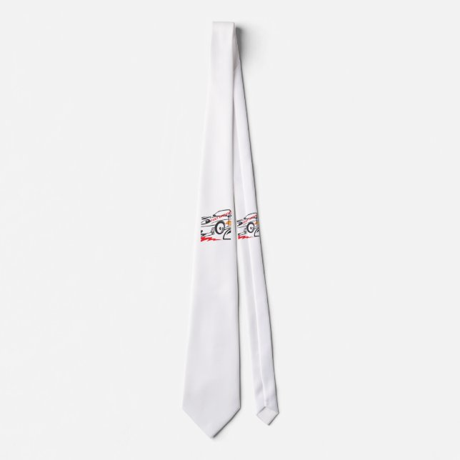 Throw Pillow Fast Dreams –Racing Car Pillow Design Krawatte (Vorderseite)