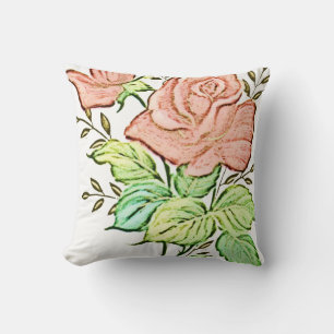 Throw Pillow Floral Kissen