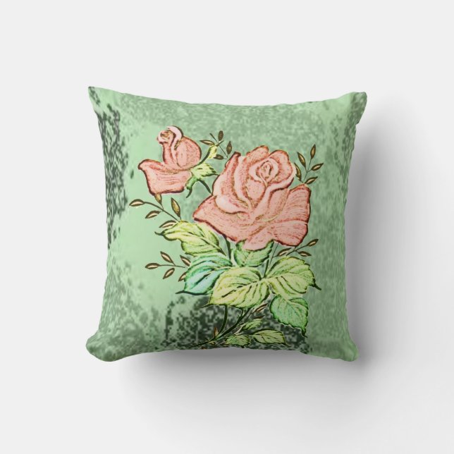 Throw Pillow Floral Kissen (Vorderseite)