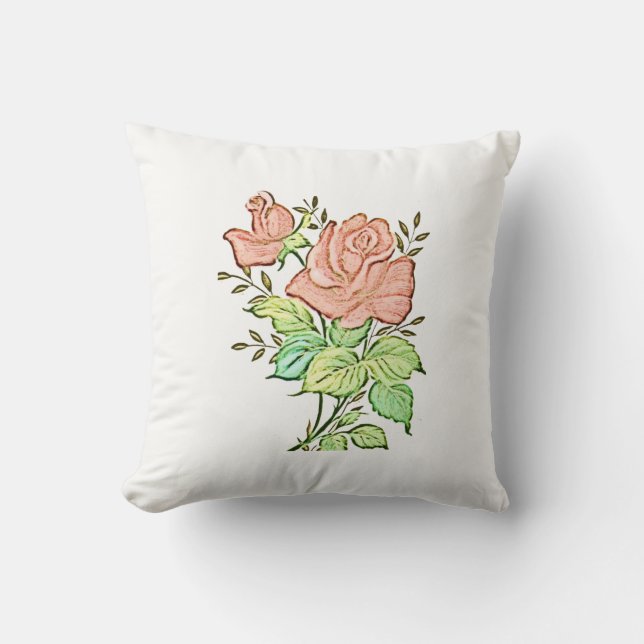 Throw Pillow Floral Kissen (Vorderseite)