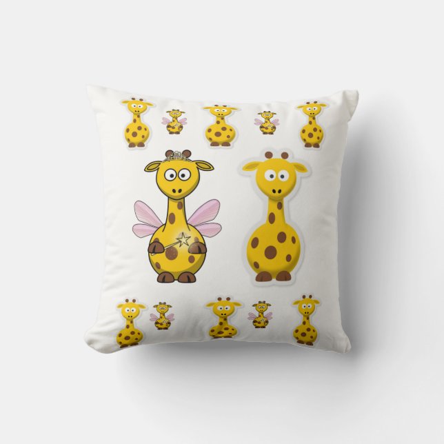 Throw Pillow Giraffe Kissen (Vorderseite)