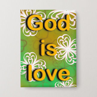 Throw Pillow god ist Liebe Button