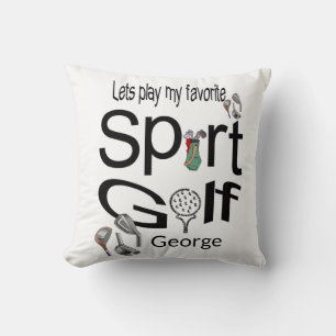 Throw Pillow Golf Sports Kissen