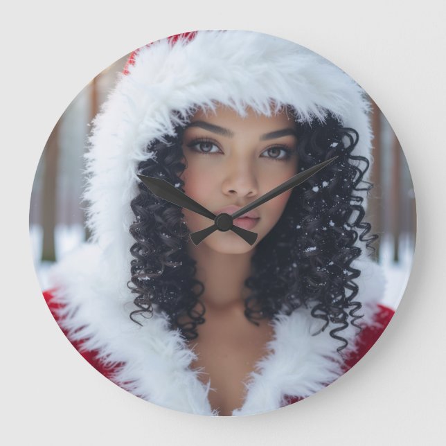 Throw Pillow Große Wanduhr (Vorderseite)