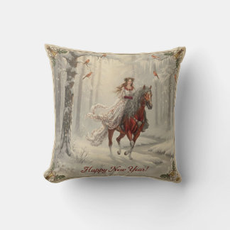Throw Pillow "Happy New Year Kissen