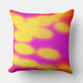 Throw pillow in red pink and yellow kissen