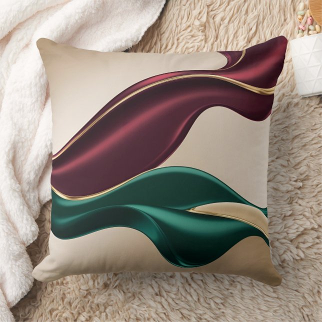 Throw pillow in stylish abstract graphic kissen (Decke)