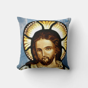 Throw Pillow Jesus Kissen