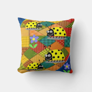 Throw Pillow Ladybug Kissen