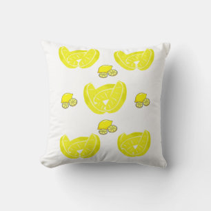 Throw Pillow Lemon Kissen
