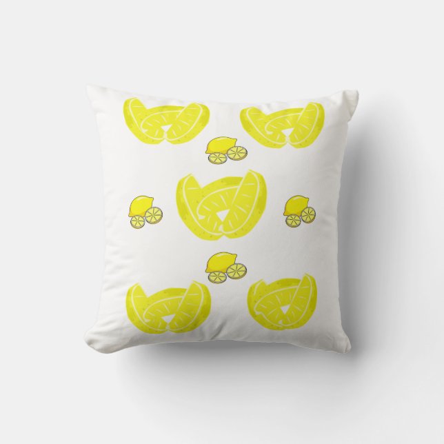 Throw Pillow Lemon Kissen (Vorderseite)