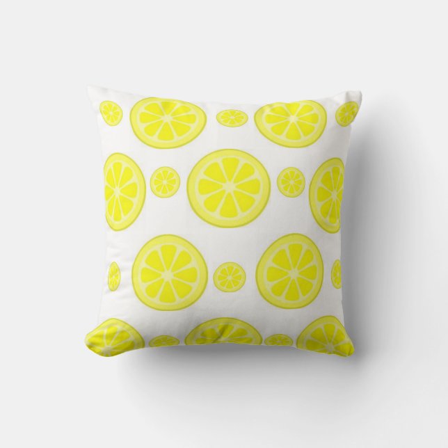 Throw Pillow Lemon Kissen (Vorderseite)