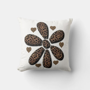 Throw Pillow Leopard Kissen