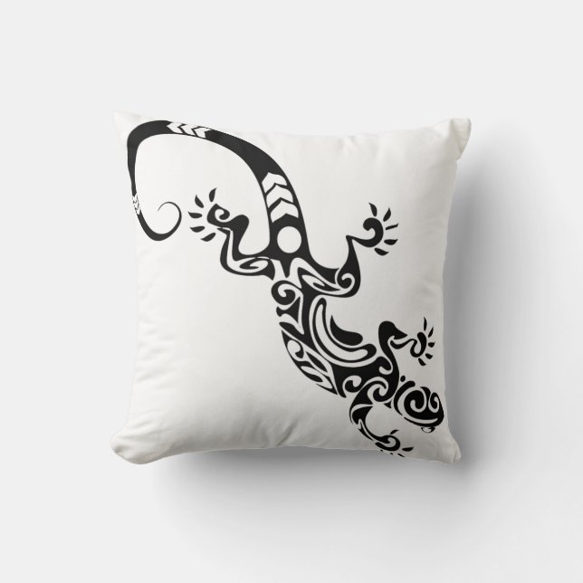 Throw Pillow-Lizard Kissen (Vorderseite)