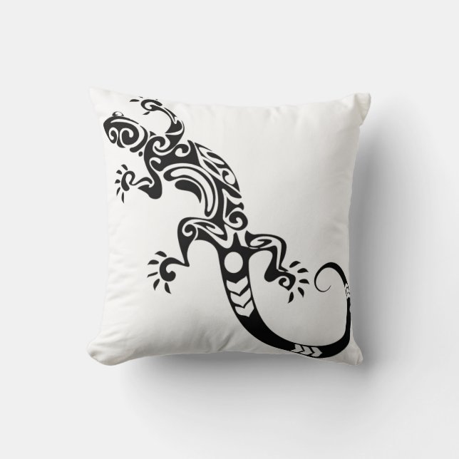 Throw Pillow-Lizard Kissen (Vorderseite)
