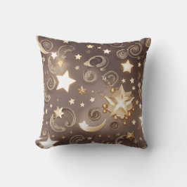 Throw Pillow – Luxury Champagne Gold Celestial Moo Kissen