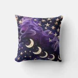 Throw Pillow – Luxury Royal Amethyst Celestial Moo Kissen