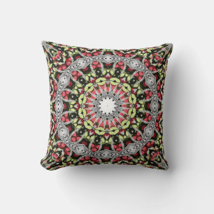 Throw Pillow Mandala rundes Muster kaleidoscope Kissen