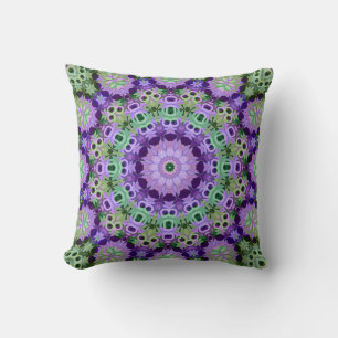 Throw Pillow Mandala rundes Muster kaleidoscope re Kissen