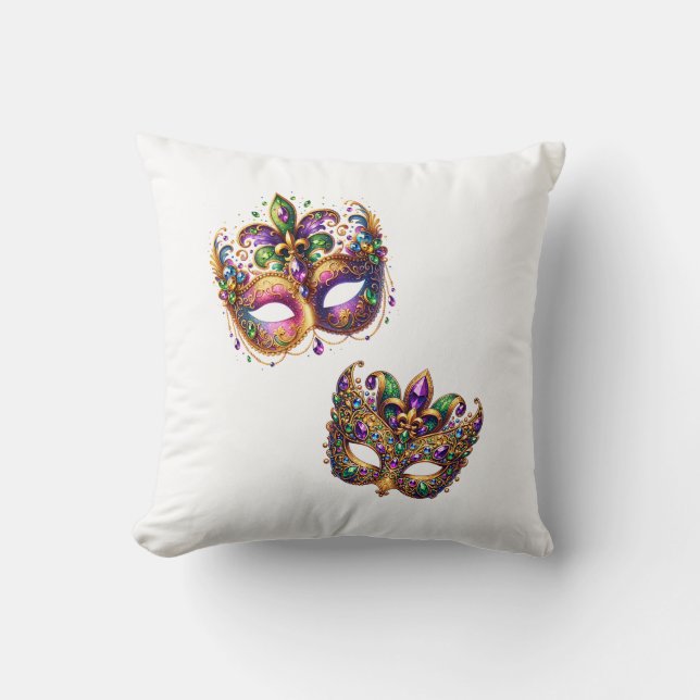 Throw Pillow Mardi Gras Kissen (Vorderseite)