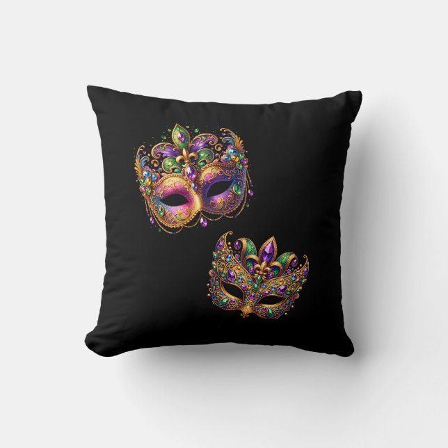 Throw Pillow Mardi Gras Kissen (Vorderseite)