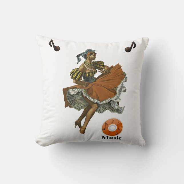 Throw-Pillow-Musik Kissen (Vorderseite)