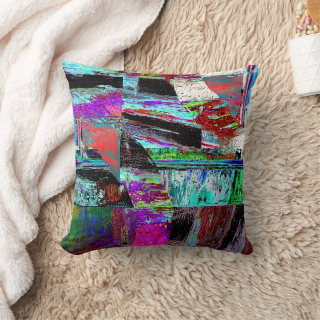 Throw Pillow – Neon Pulse Kissen (Decke)