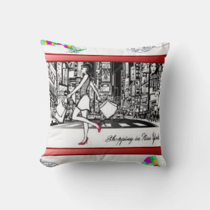 Throw Pillow New York Kissen