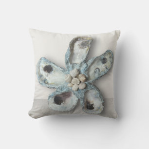 Throw Pillow Oyster Starfish Wannabe1 Blues Kissen
