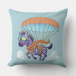 Throw Pillow Parachute Zebra Kissen