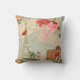 Throw Pillow/Paris Kissen