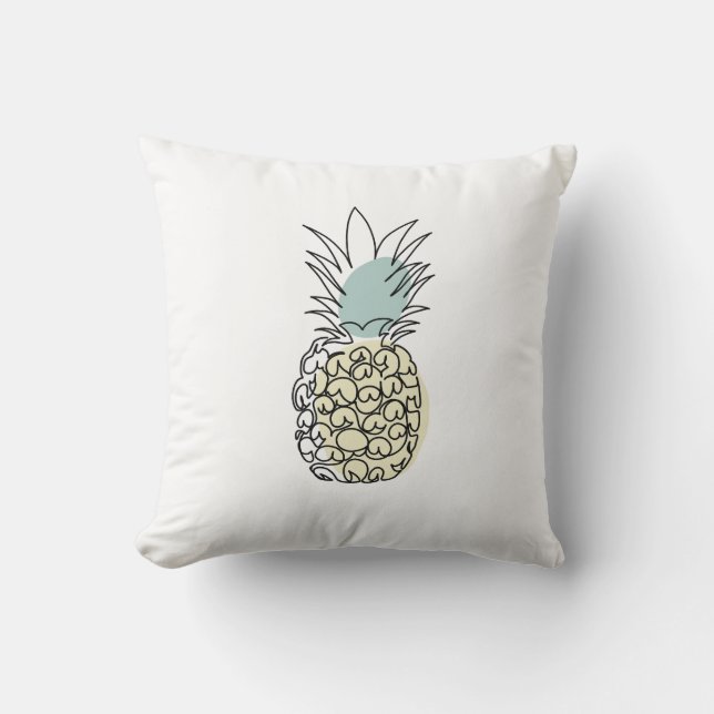 Throw Pillow Pineape Kissen (Vorderseite)