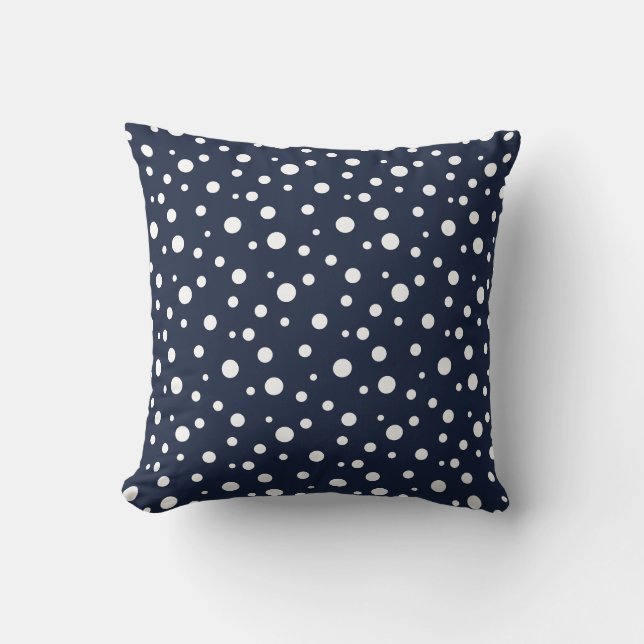 Throw Pillow-Polka Dots Kissen (Vorderseite)