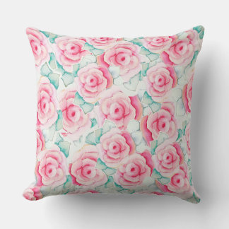 Throw Pillow Roses Kissen
