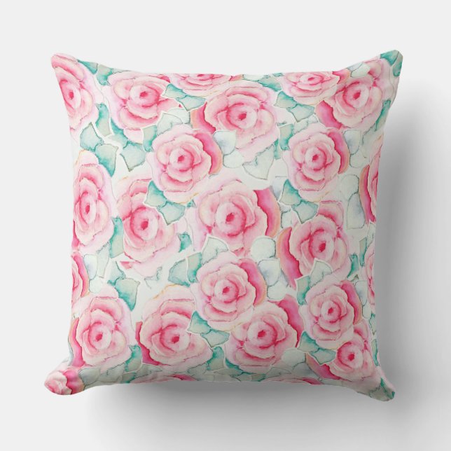 Throw Pillow Roses  Kissen (Vorderseite)