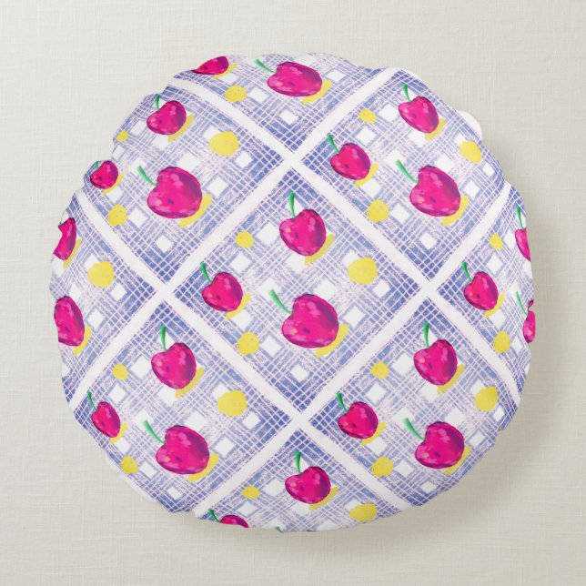 Throw Pillow Rundes Kissen (Vorderseite)