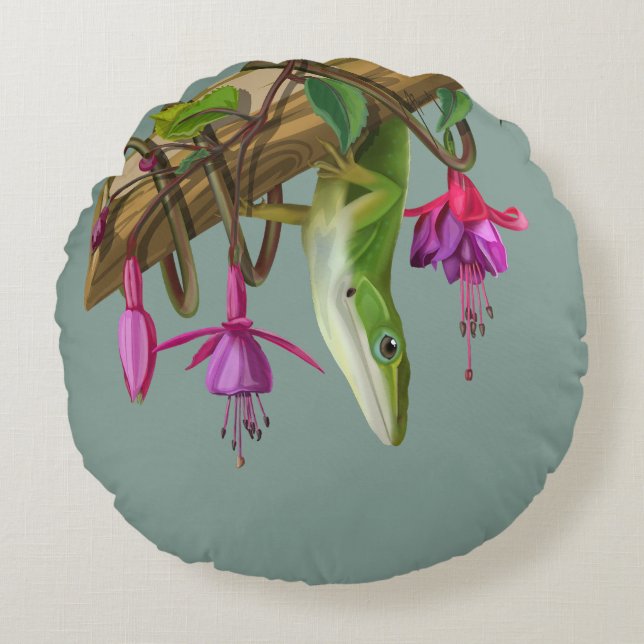 Throw Pillow Rundes Kissen (Vorderseite)