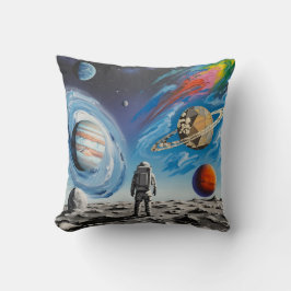 Throw Pillow, space man Kissen