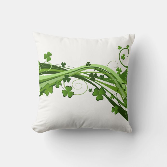 Throw Pillow-St. Patrick's Day Kissen (Vorderseite)