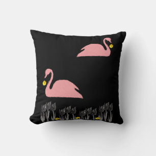 Throw Pillow Swan Kissen