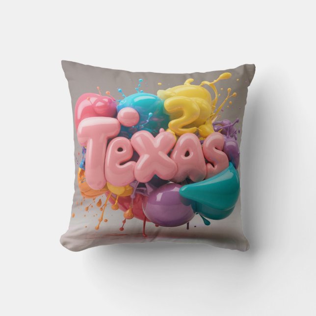 Throw Pillow Texas | Geschenk Kissen (Vorderseite)